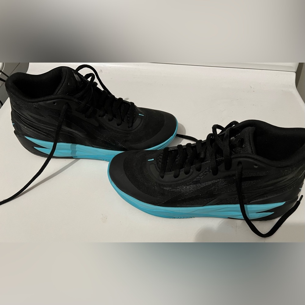 Puma Black and Blue Sneakers